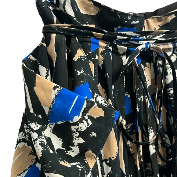 H&M Abstract Print Wrap Midi Skirt Size 8 - Picture 3 of 9